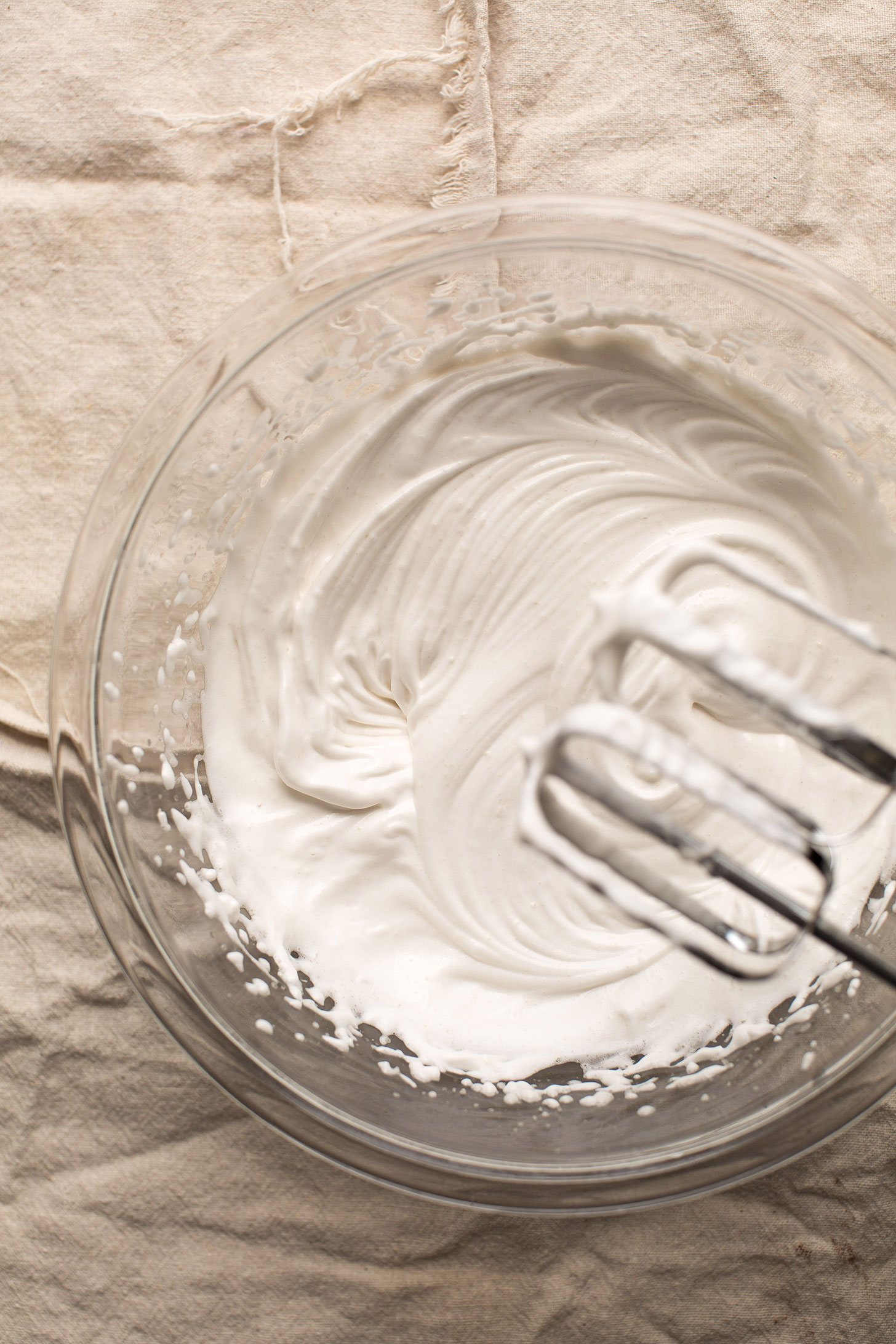 Whipping non-dairy milk and chickpea brine for the best vegan gluten-free cornbread recipe