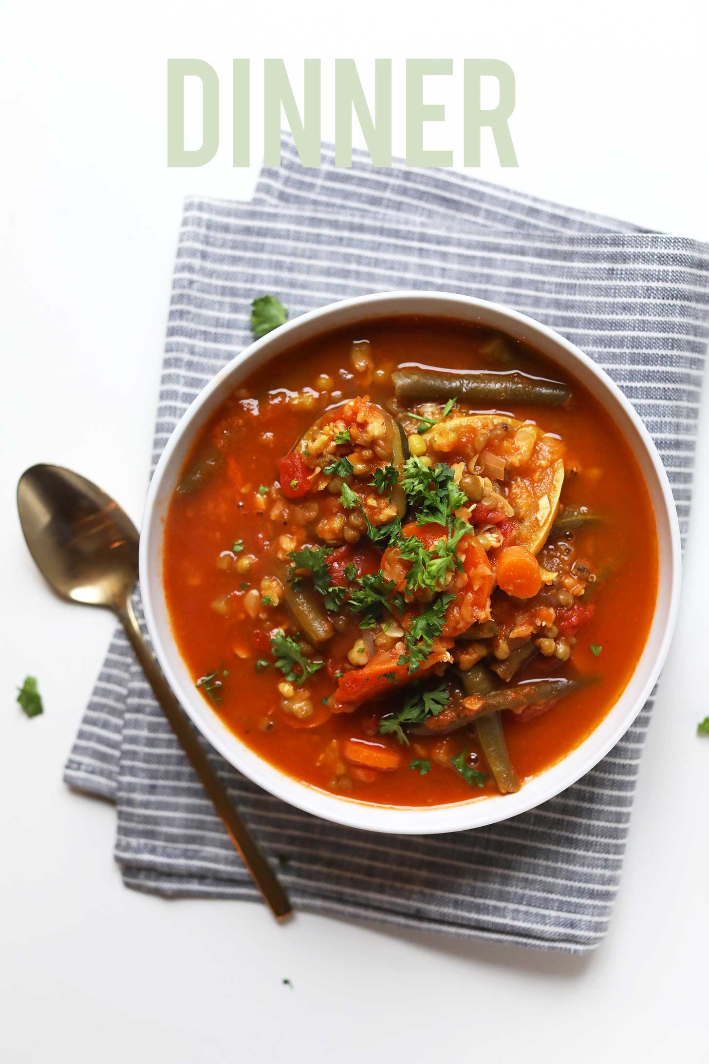 Bowl of Mung Bean Vegetable Soup for the Woman Code Cleanse