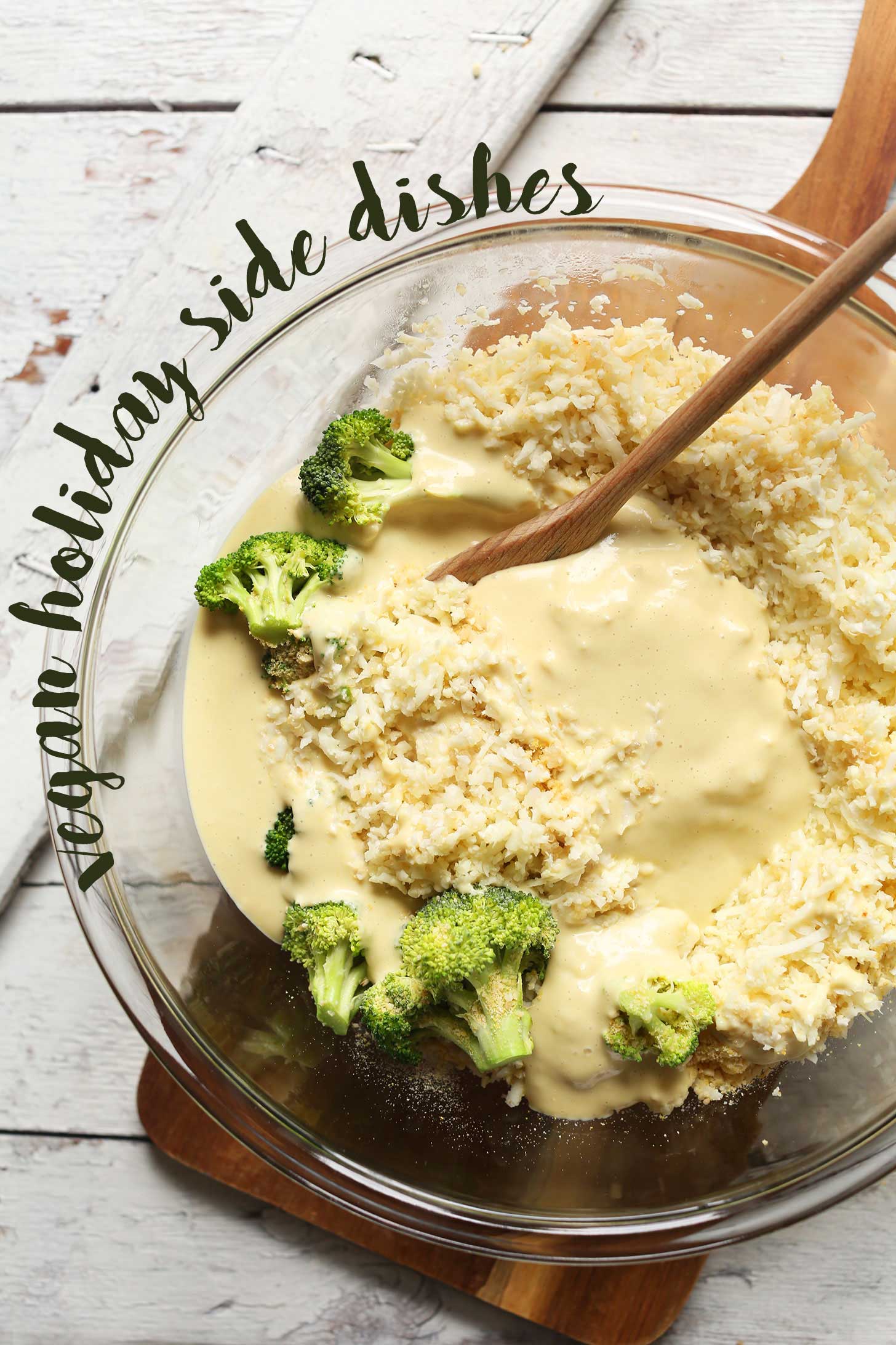 Photo showing one of our ideas for Vegan Holiday Sides