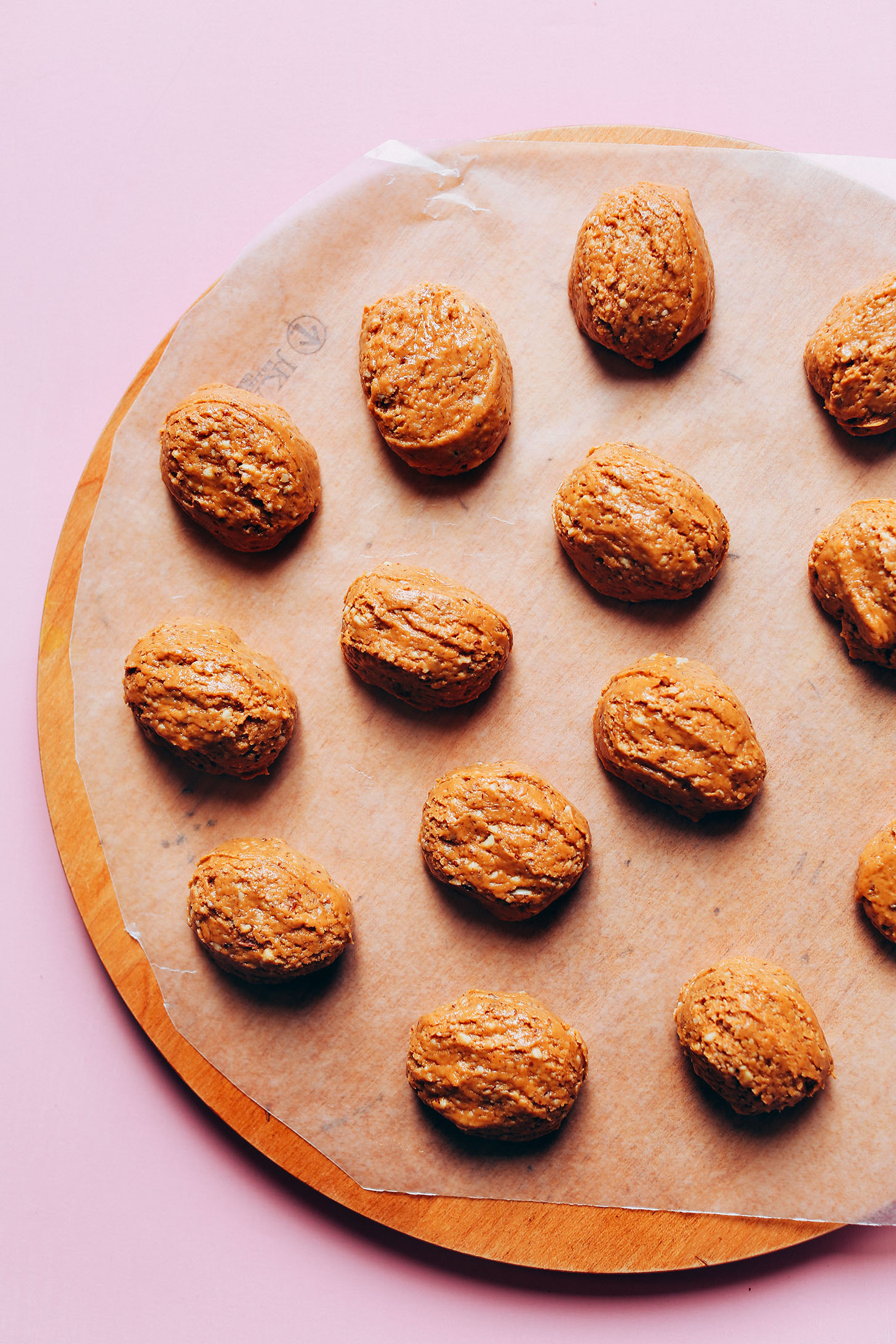 Egg-shaped peanut butter mounds for making Vegan White Chocolate Peanut Butter Eggs for Easter