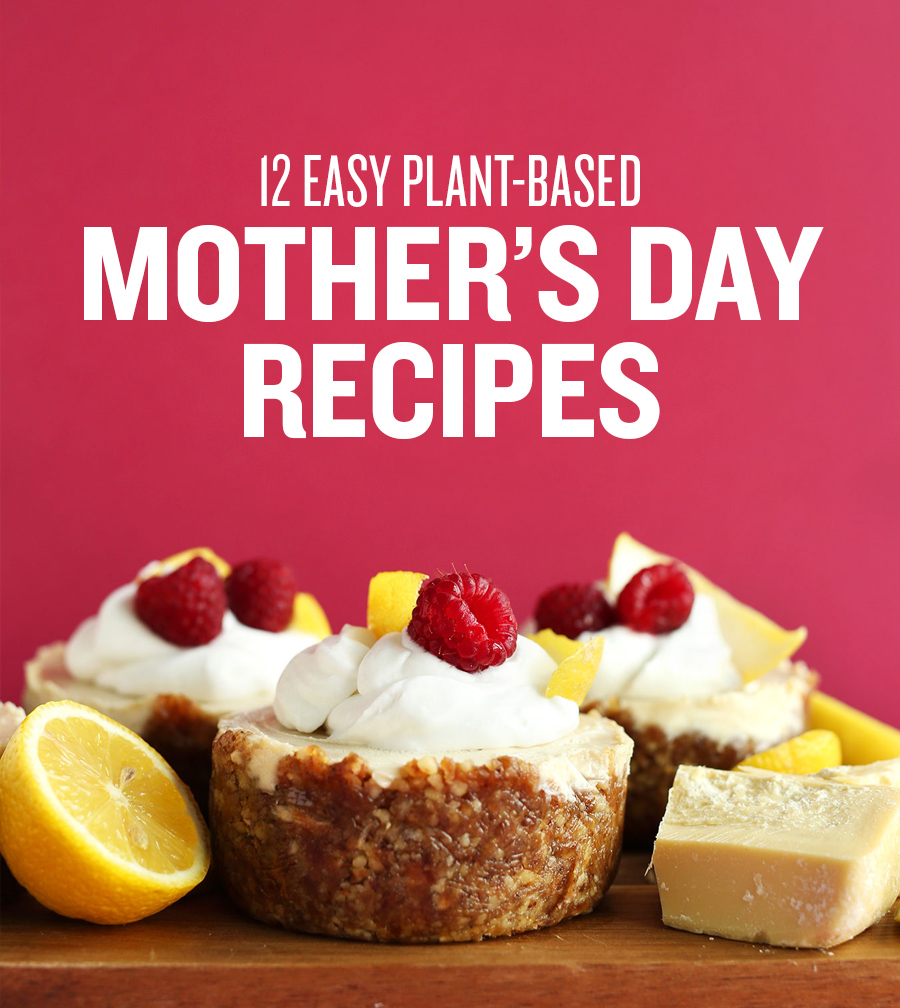Mini cheesecakes for our Easy Plant-Based Mother's Day Recipes roundup
