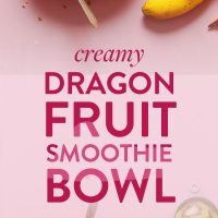 Our delicious Dragon Fruit Smoothie Bowls with kiwi, banana, and fresh dragonfruit
