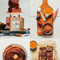 Photos of making our chocolate peanut butter freezer fudge