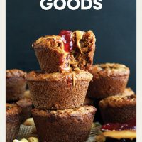 PB&J muffins, chocolate zucchini bread, cinnamon rolls, and chocolate chip cookies for our round-up of Vegan Baked Goods