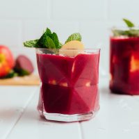 Close up shot of our Detoxifying Beetroot smoothie recipe