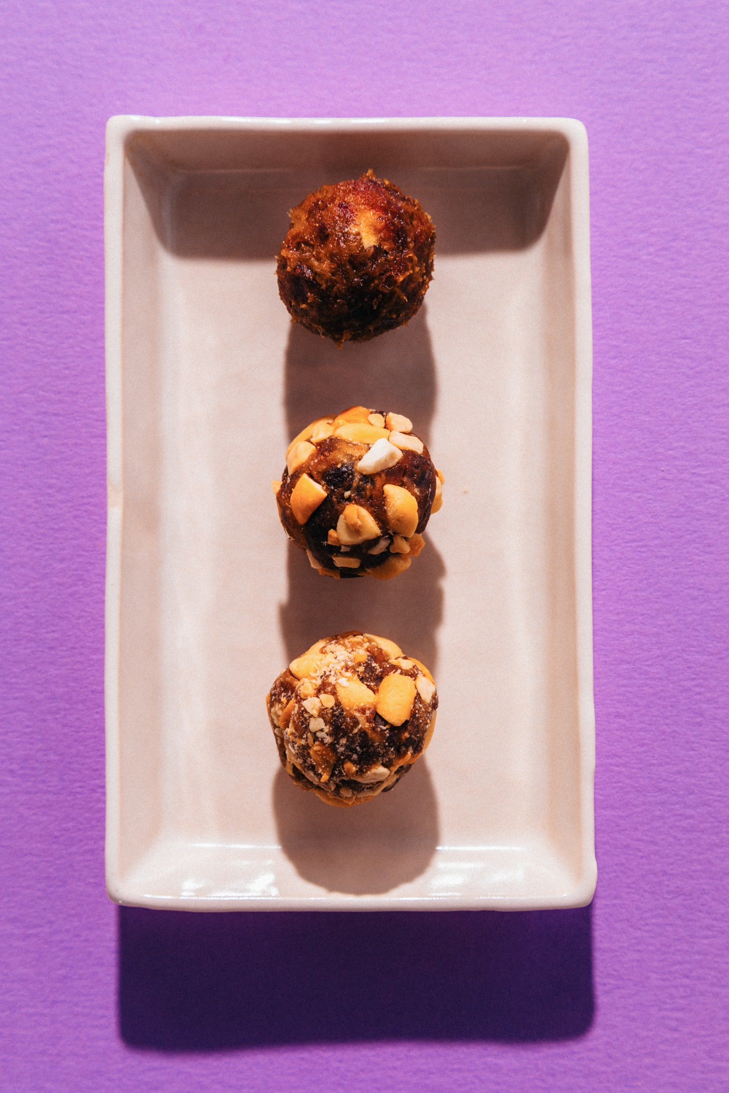 Small plate of PayDay Candy Bites made with our simple 2-ingredient recipe
