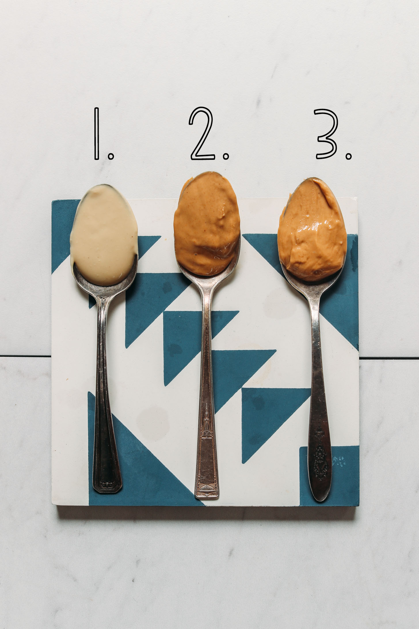 Three spoonfuls of our top 3 favorite cashew butter brands