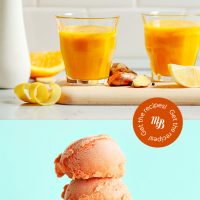 Ice cream and juice for our roundup of 20 Simple Summer Solstice Recipes