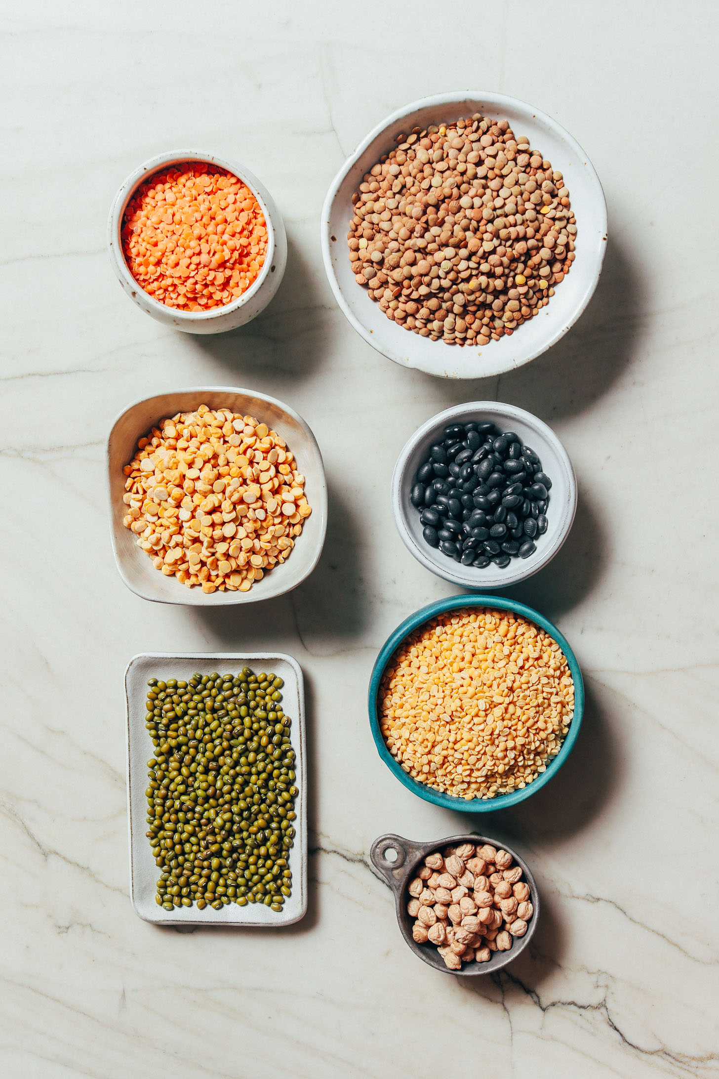 Assortment of legumes and pulses included in our Guide on How to Stock Your Pantry