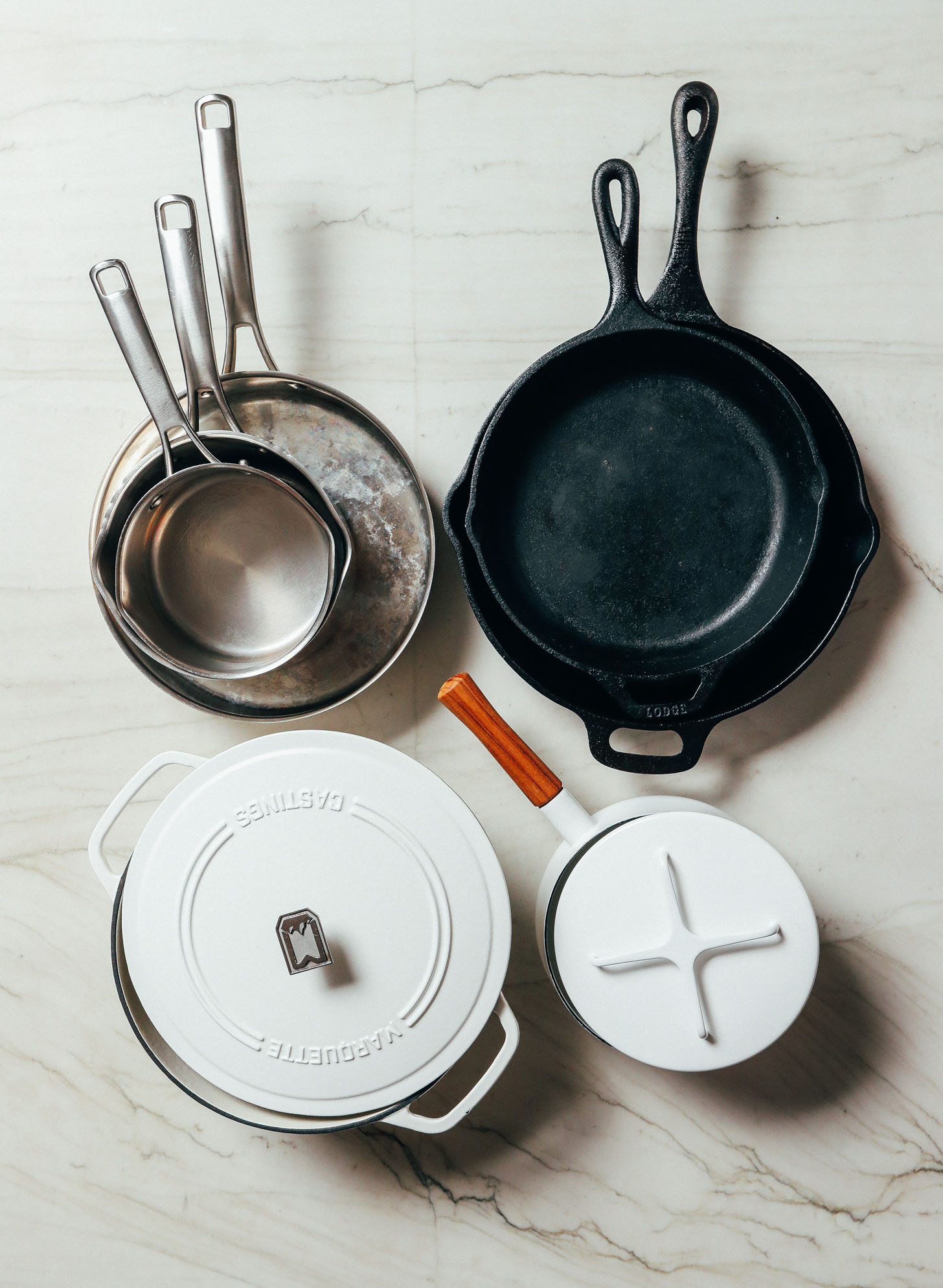 Our favorite pots and pans included in our How to Stock Your Pantry guide