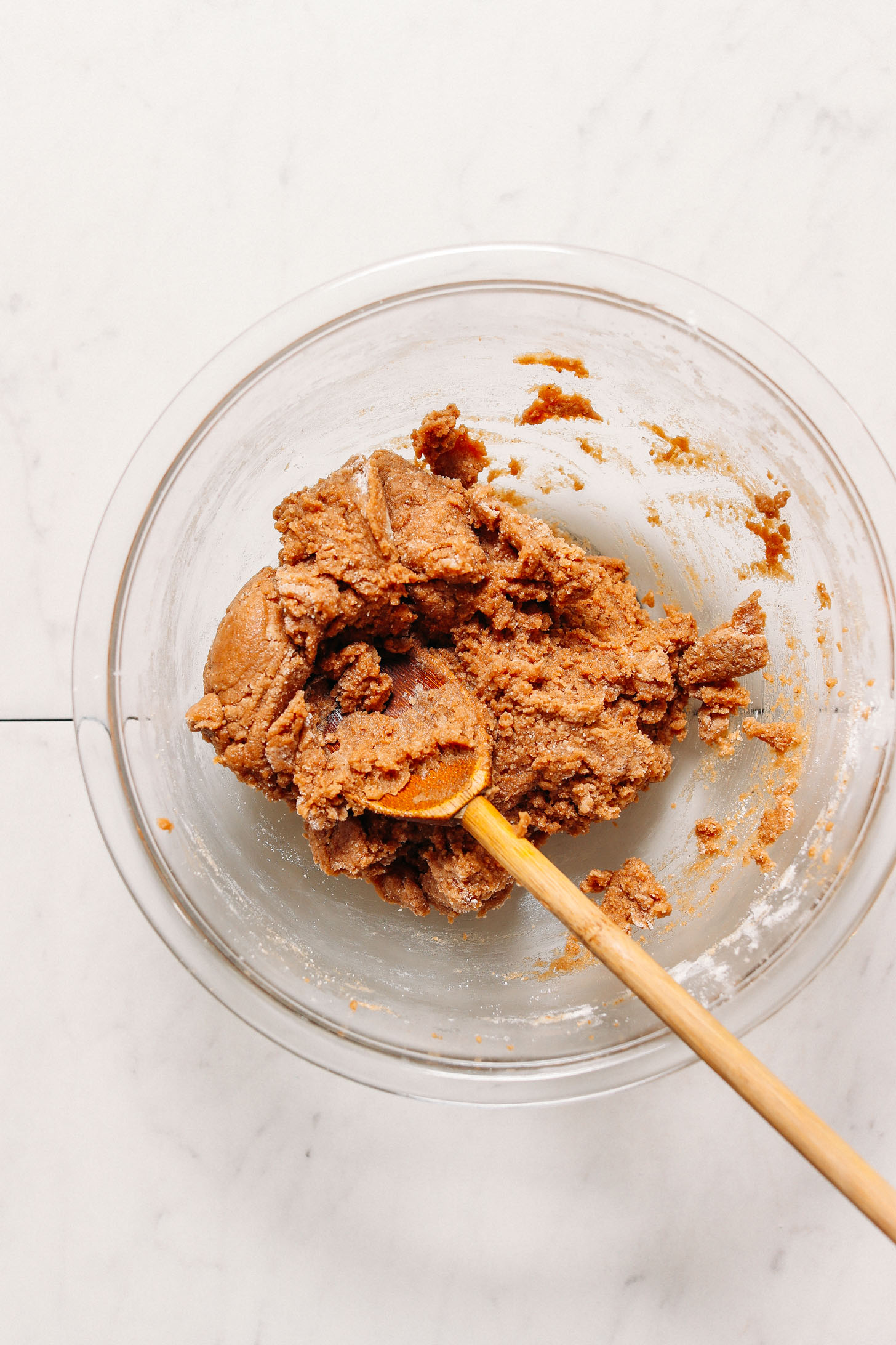 Batter of Gluten-Free Vegan Snickerdoodle Cookie dough