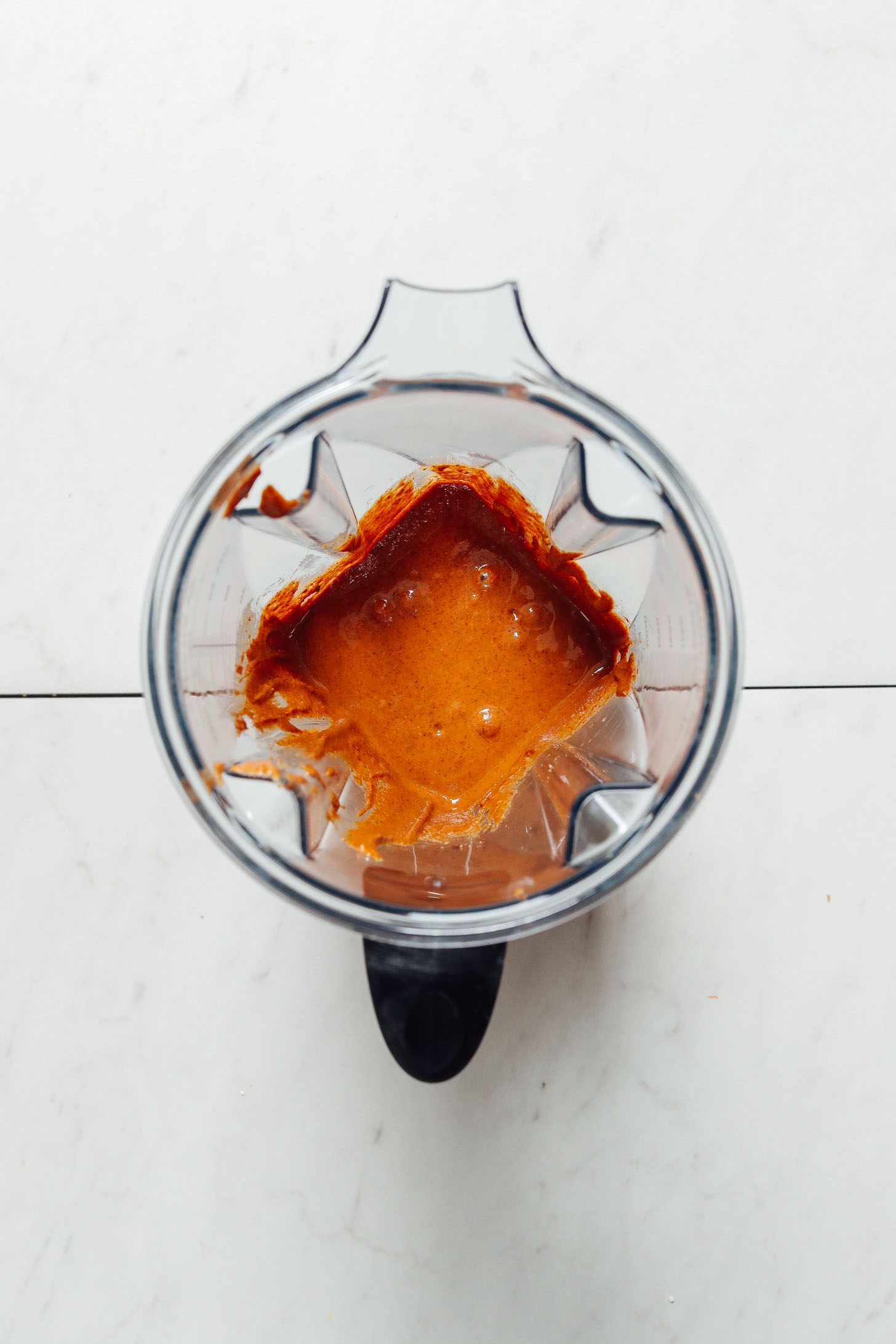 Vitamix 5200 blender with homemade nut butter in it
