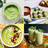 Six photos of recipes included in our Matcha Recipes round-up