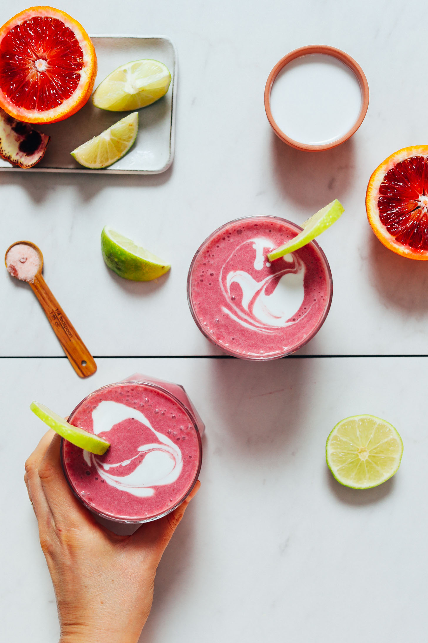 Grabbing a glass of our Orange Creamsiscle Smoothie recipe