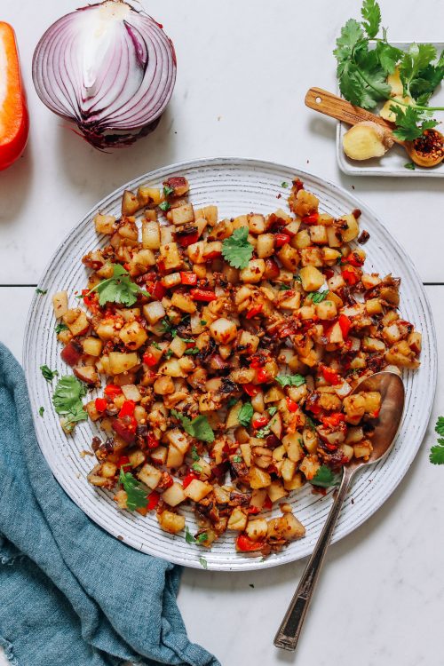 Large plate of Potato Aloo Sabzi