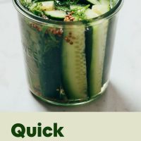 Jar of Quick Refrigerator Pickles