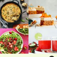 Assortment of recipes for our Round-Up of Seasonal Spring Recipes