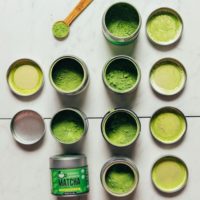 Tins of matcha for our review of the Best Matcha Brands