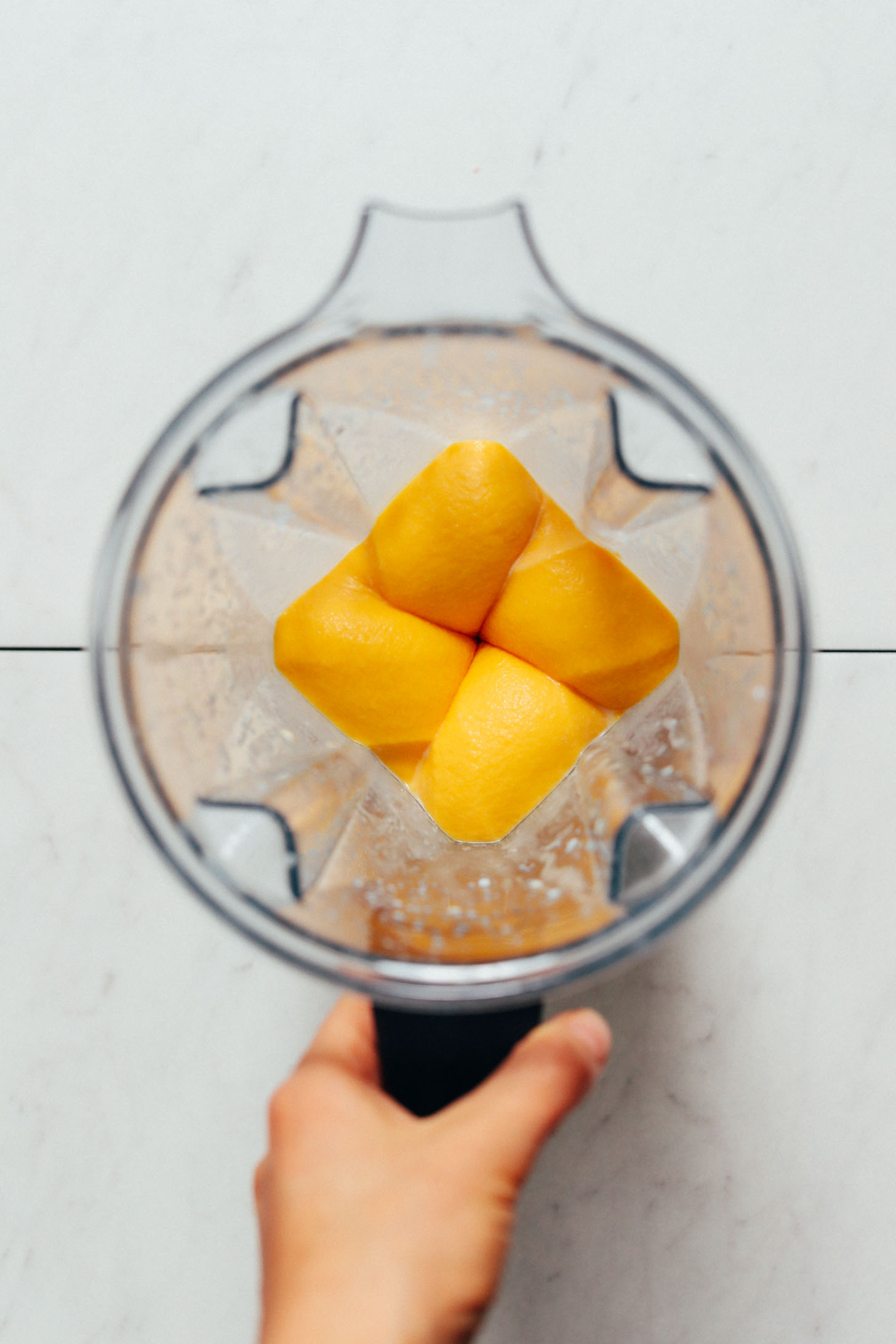 Blender of our smooth and creamy Mango Lassi