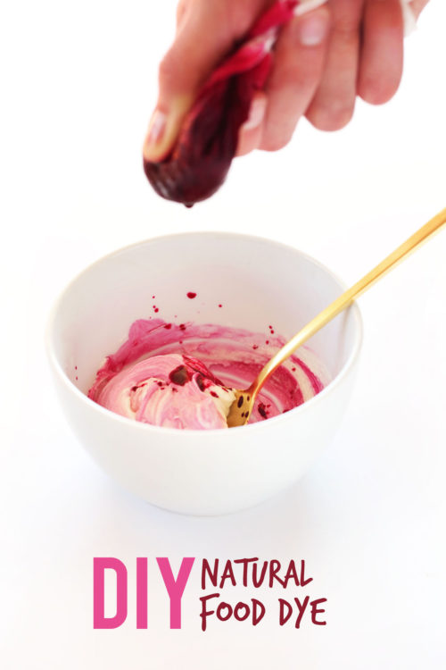 Using a beet to make homemade vegan food coloring
