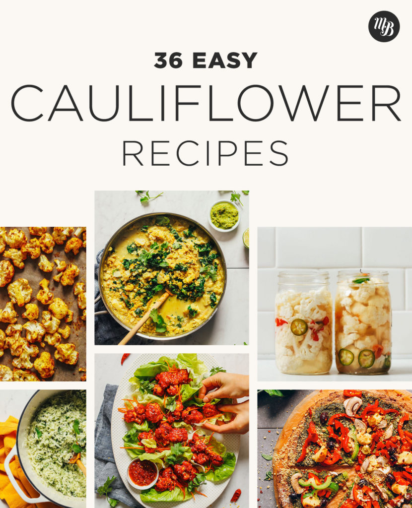 Roasted cauliflower and other delicious recipes using this versatile vegetable!