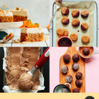 Assortment of date-sweetened dessert recipes