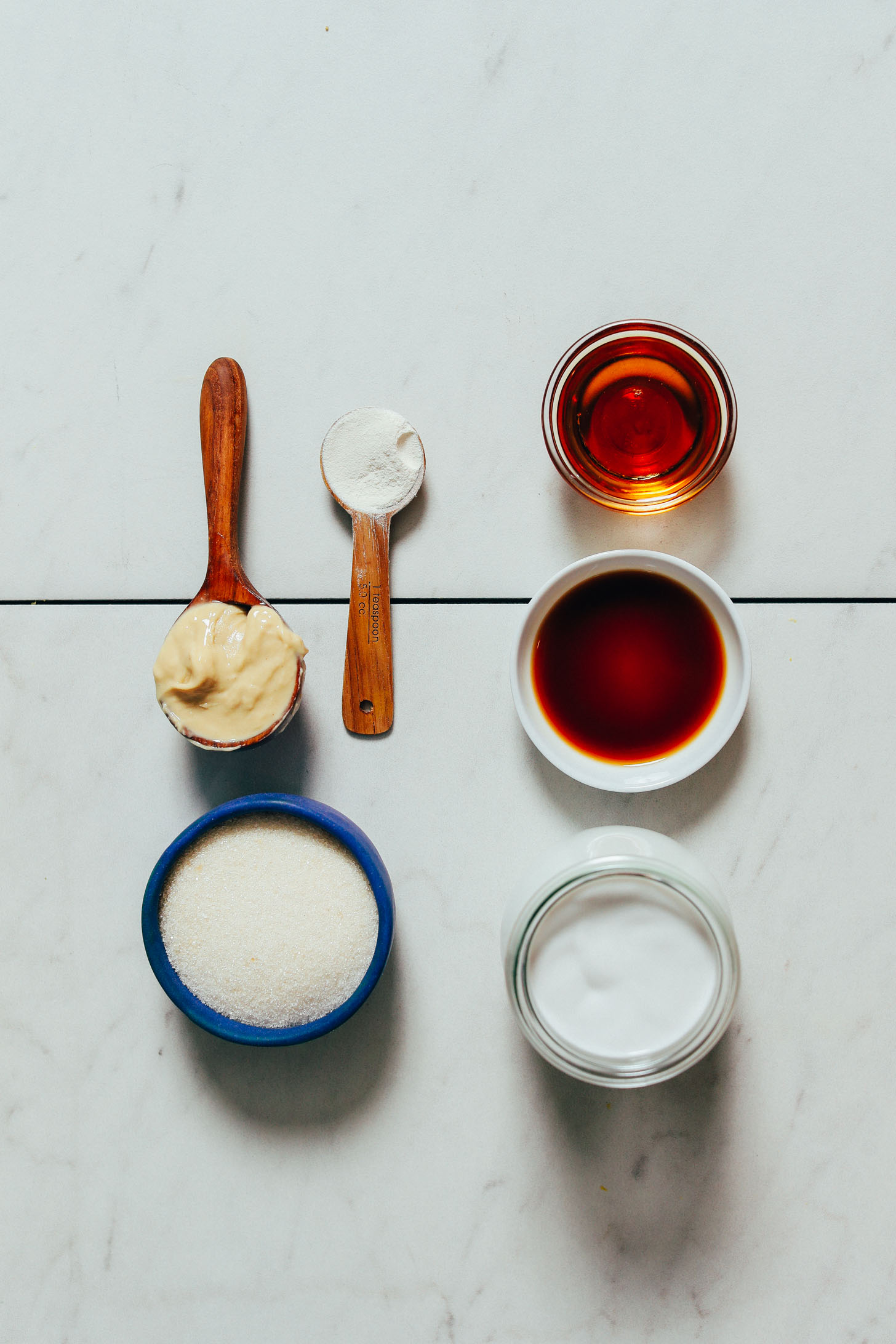 Coconut milk, cashew butter, maple syrup, cane sugar, vanilla, and xanthan gum