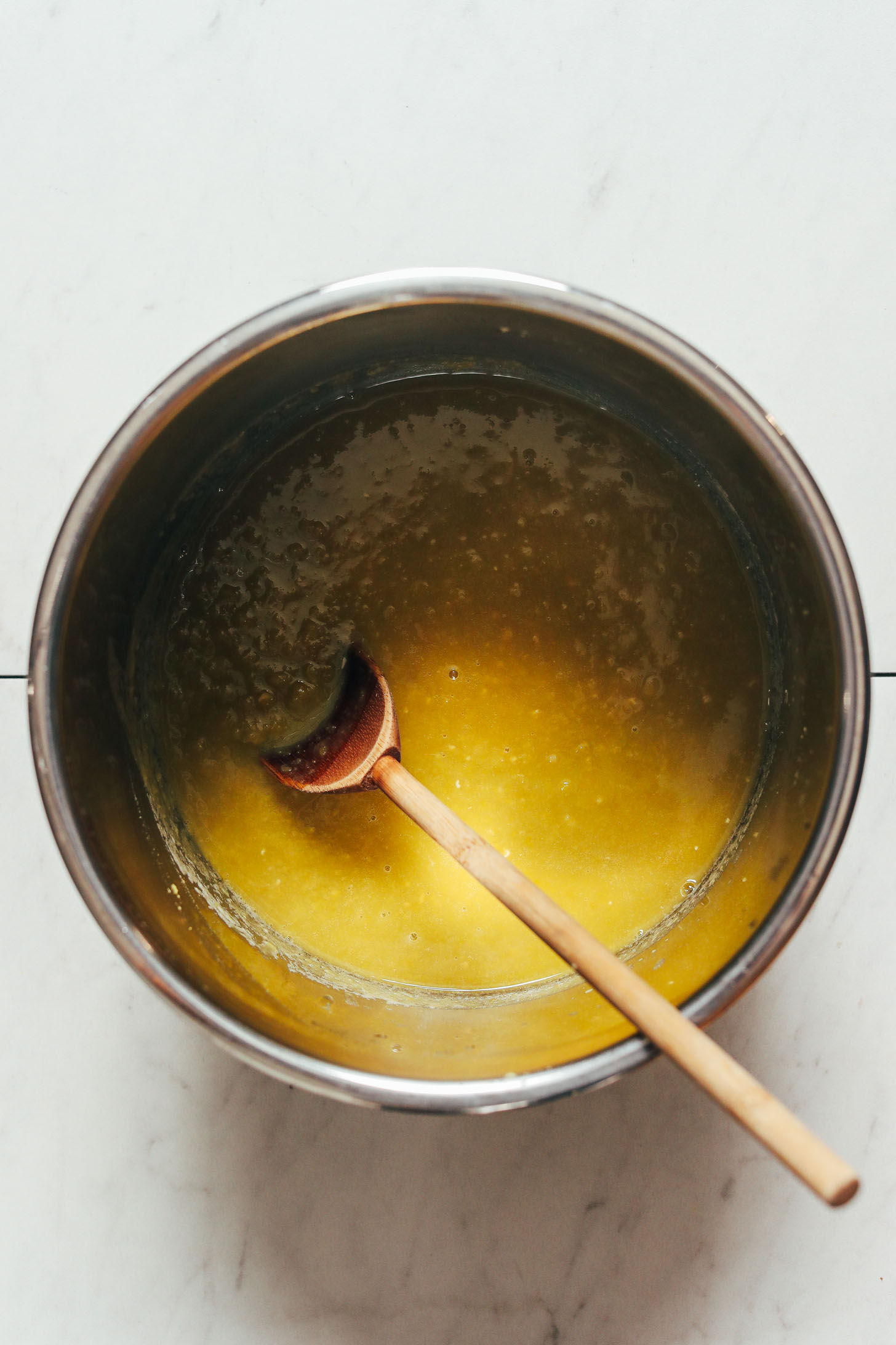 Instant Pot of cooked split peas