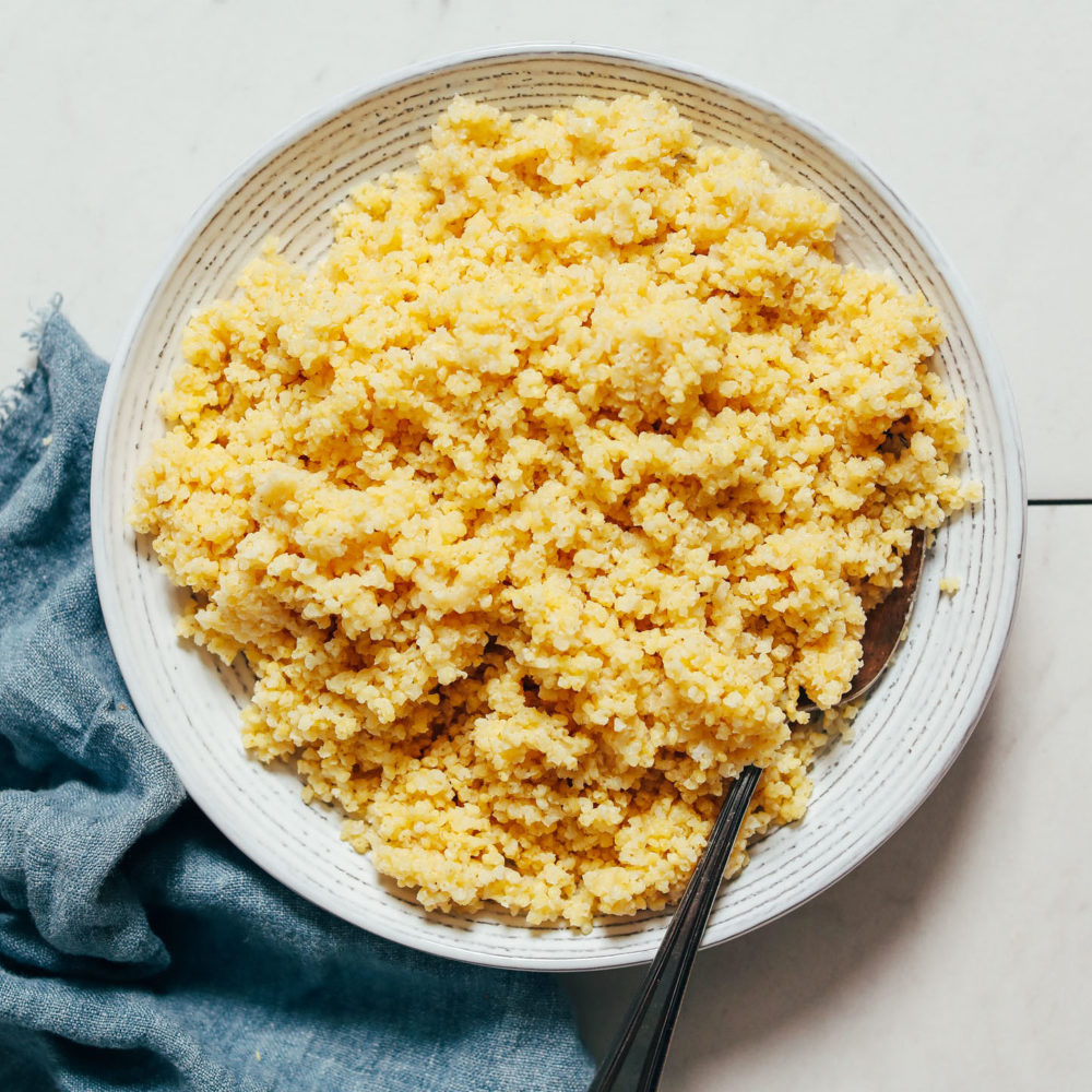 Bowl of Instant Pot millet