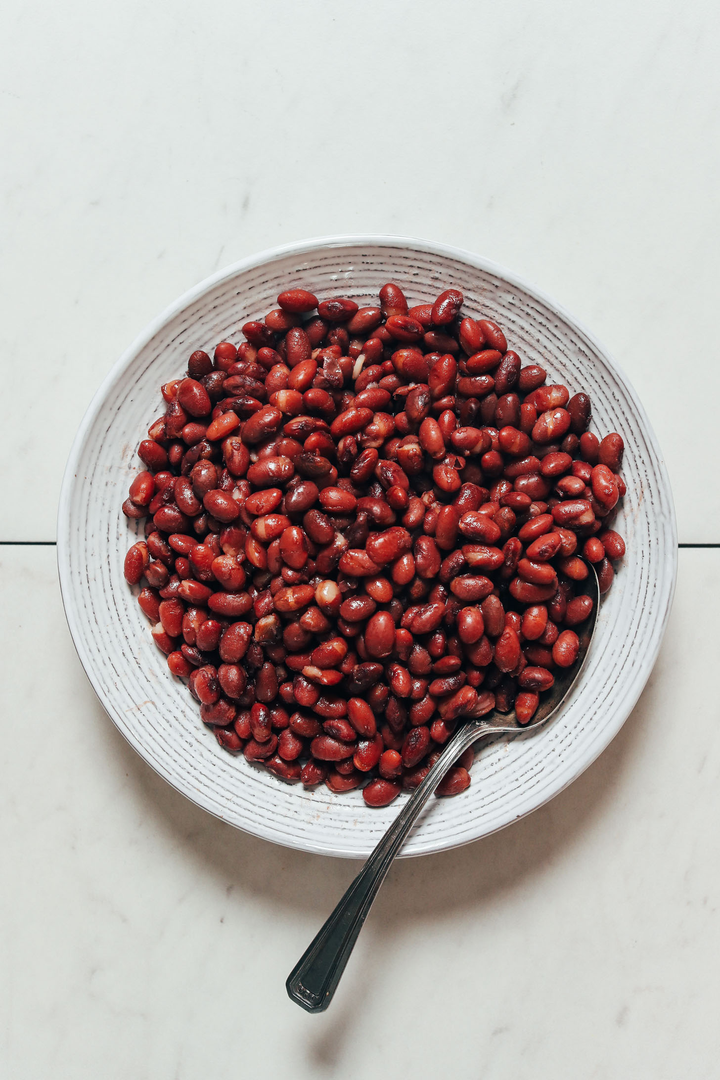 Bowl of perfectly cooked red beans