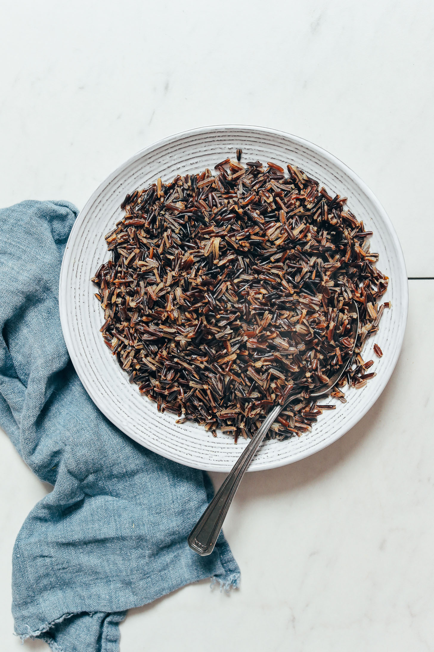 Bowl of Instant Pot wild rice