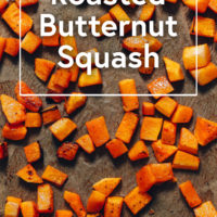 Baking sheet of Roasted Butternut Squash