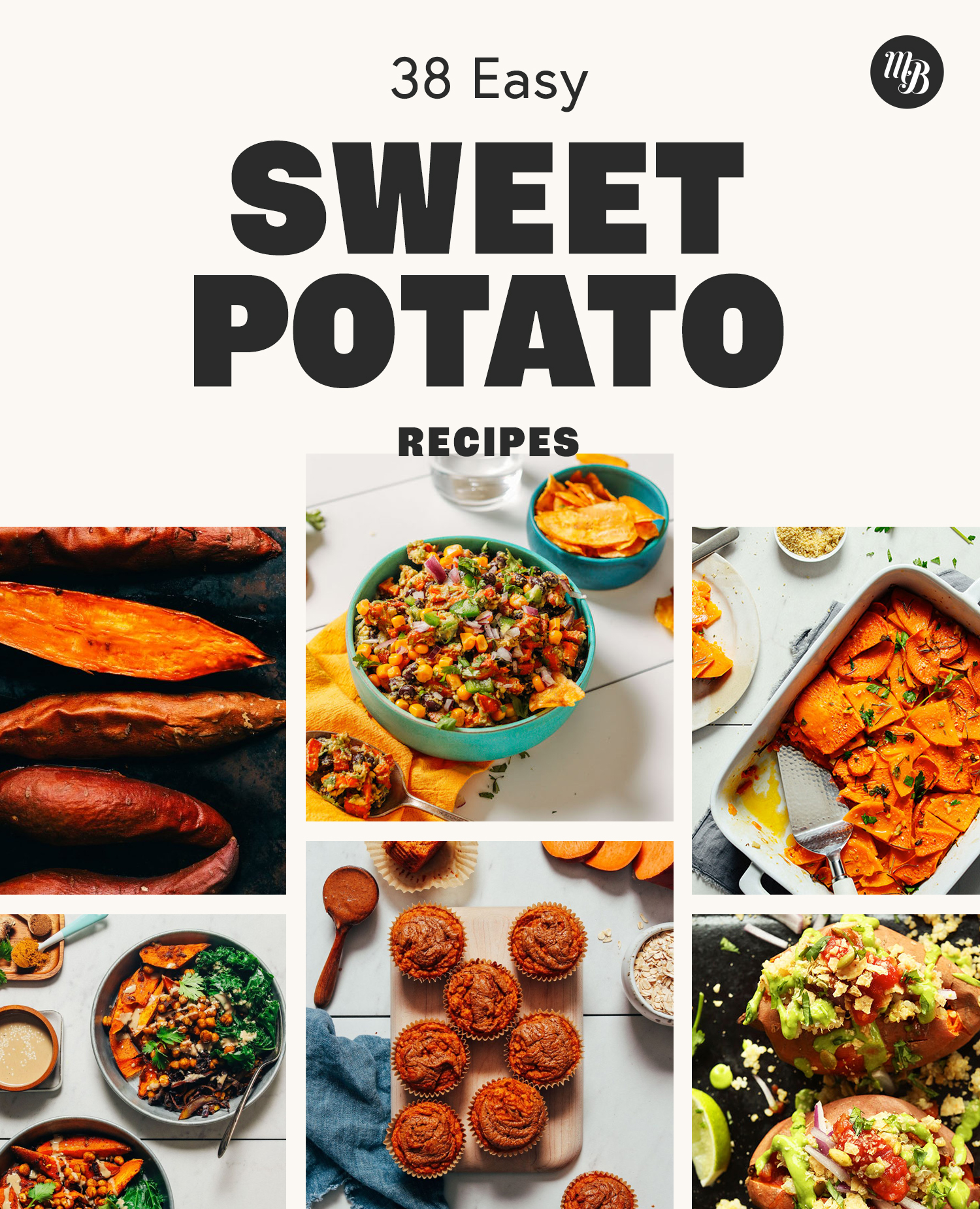 Roasted sweet potatoes, sweet potato dip, and other easy sweet potato recipes