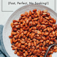 Bowl of perfectly cooked pinto beans