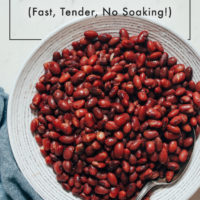 Bowl of perfect red beans