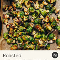 Pan of Balsamic Roasted Brussels Sprouts