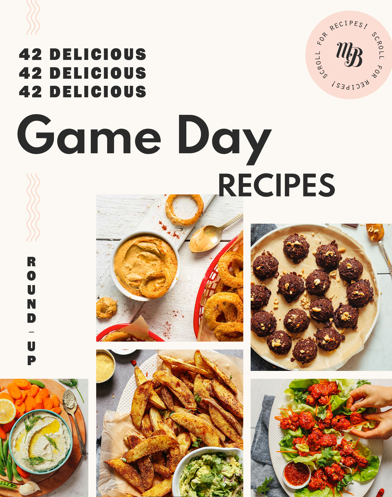 Assortment of healthy superbowl snacks
