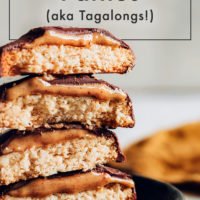 Stack of peanut butter tagalongs