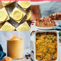 Assortment of plant-based Easter recipes