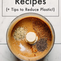 Food processor with homemade nut butter inside