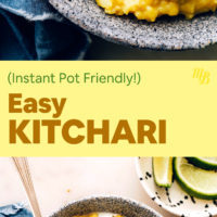 Bowls of Easy Instant-Pot Friendly Vegan Kitchari