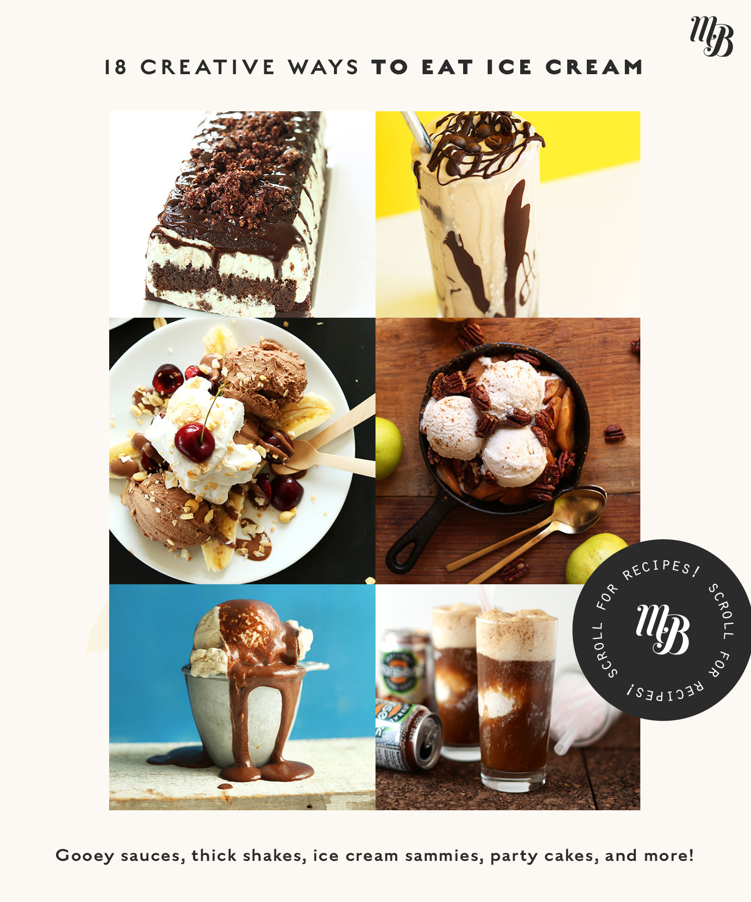 Ice cream cake, shakes, sundaes, and more fun ways to eat ice cream