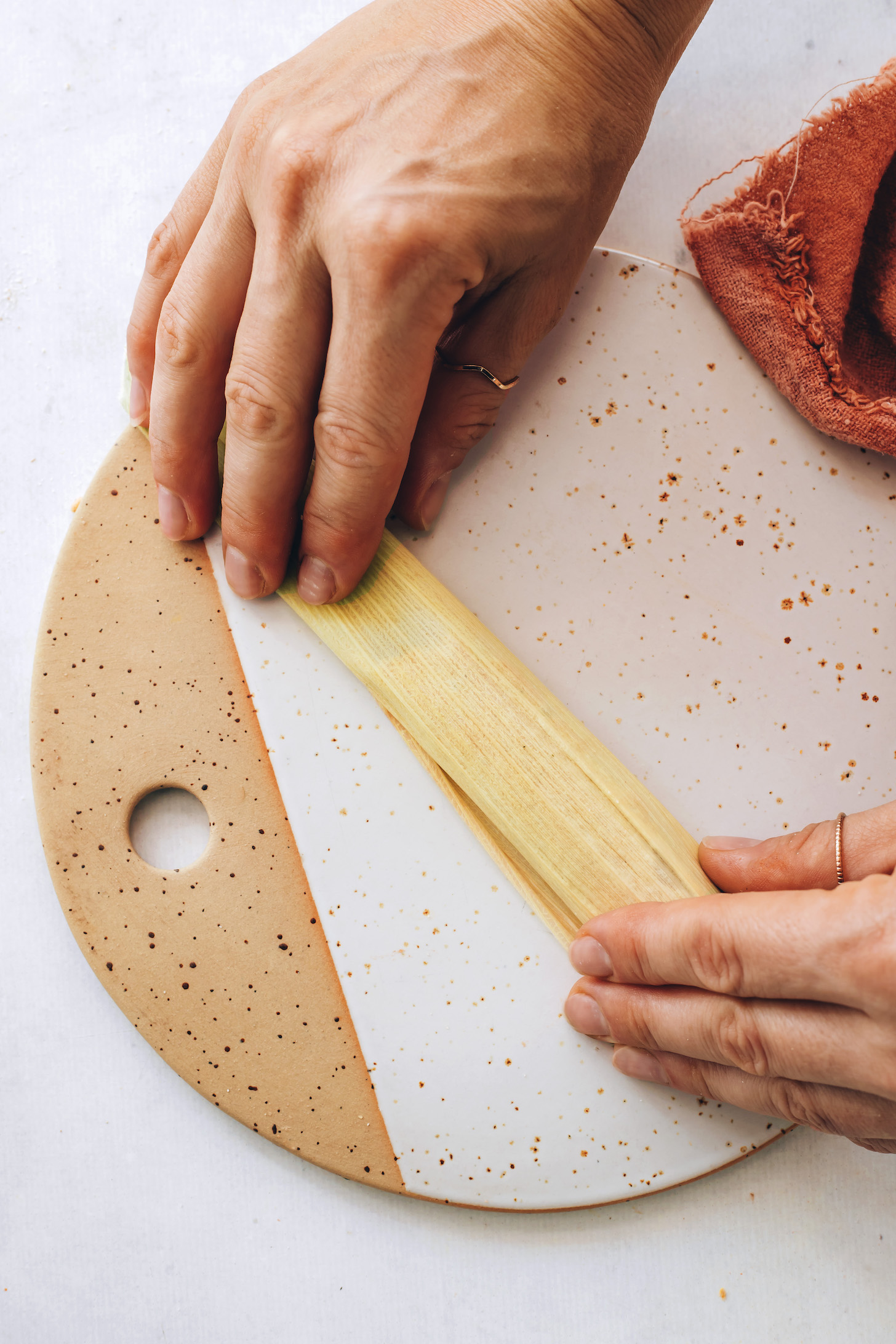 Tamale rolled in a corn husk