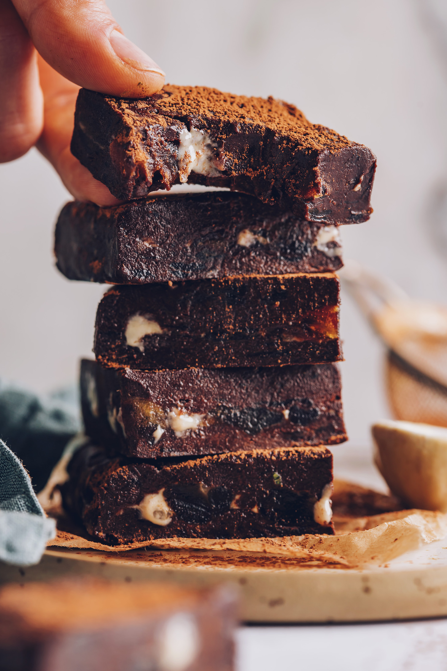 Picking up a Honey Mama-inspired chocolate bar with tahini and dates inside