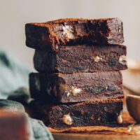 Stack of tahini date honey mama inspired bars