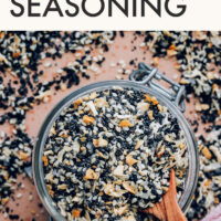 Jar full of everything bagel seasoning
