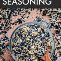 Jar full of everything bagel seasoning