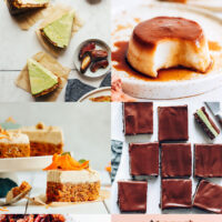 Assortment of grain-free desserts