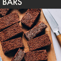 Stack of vegan and gluten-free dark chocolate amaranth bars
