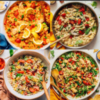 Assortment of vegan fresh tomato recipes